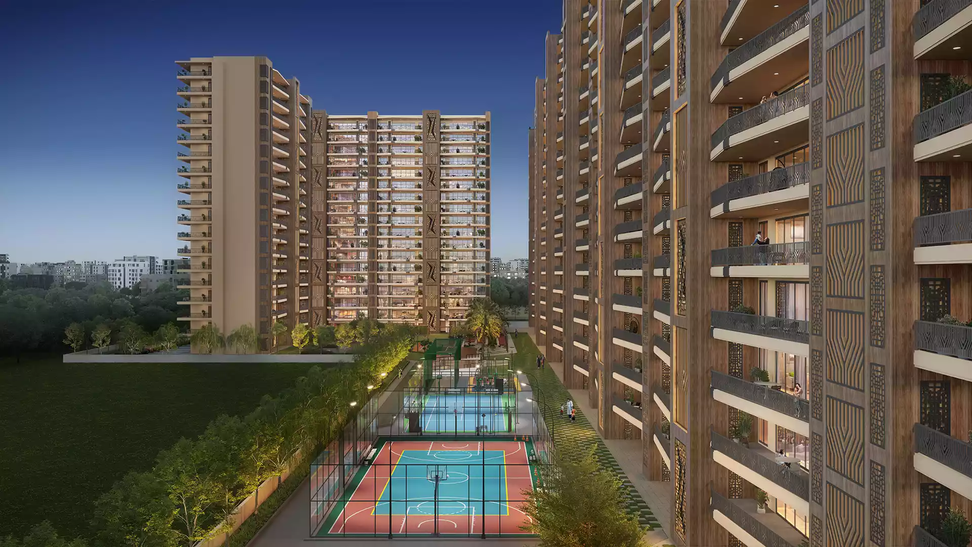 Vamana Arvindam Elevation View Night
